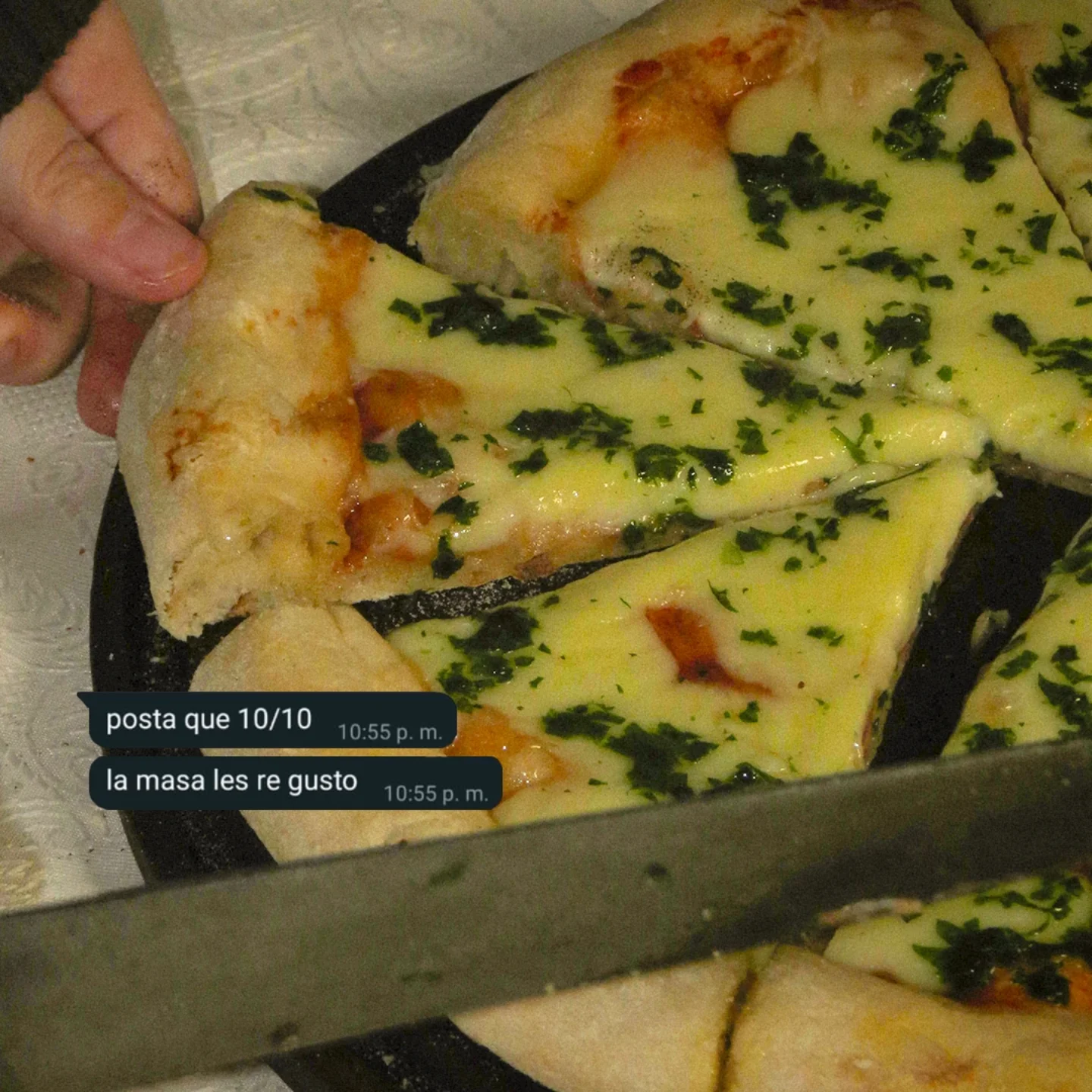 Mensaje de un cliente sobre Pizza Furiosa